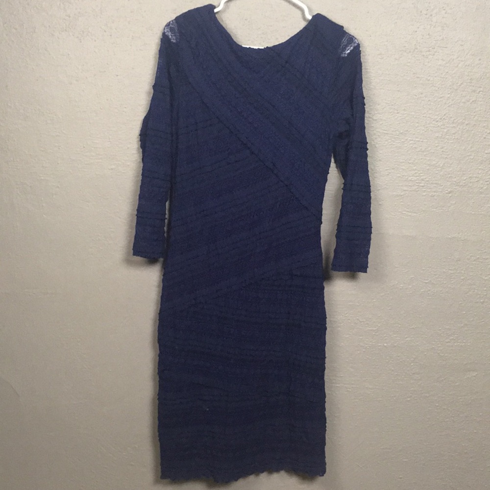 Navy blue lace dress